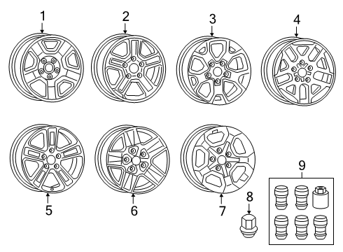 2022 Jeep Gladiator Wheels Diagram