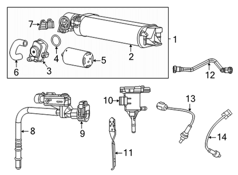 2021 Dodge Challenger Emission Components Diagram