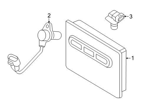 Engine Controller Module Diagram for 5187221AB