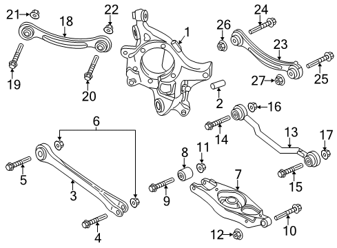 2023 Chrysler 300 Rear Suspension Diagram