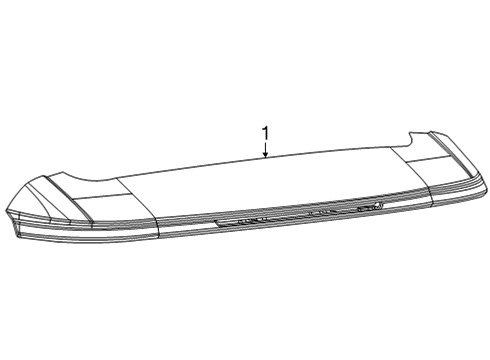 2021 Jeep Grand Cherokee L SPOILER-LIFTGATE Diagram for 68544408AC