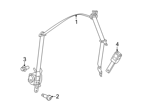 2023 Dodge Challenger Front Seat Belts Diagram