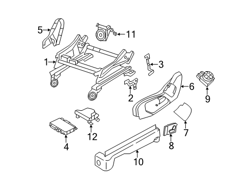 2022 Jeep Grand Cherokee WK Tracks & Components Diagram 1