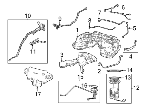 2023 Jeep Grand Cherokee FUEL TANK Diagram for 68496205AB