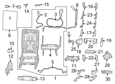 2024 Jeep Grand Wagoneer L Second Row Seats Diagram 5