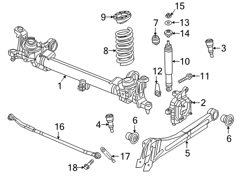 2022 Ram 2500 Shocks & Suspension Components - Front Diagram 1