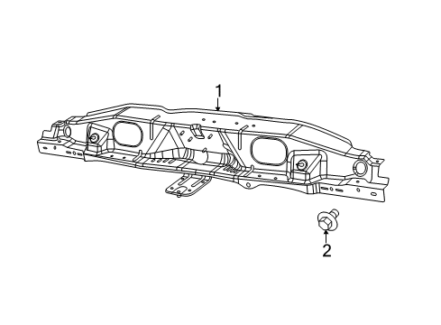 2023 Ram ProMaster 1500 Radiator Support Diagram