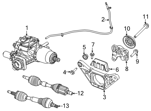 2020 Jeep Cherokee AXLE HALF Diagram for 68566996AA