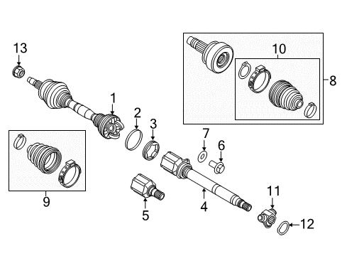 2016 Ram ProMaster City Cv Joint-Outer Diagram for 68491359AA