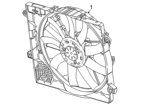 2023 Jeep Wrangler Cooling System, Radiator, Water Pump, Cooling Fan Diagram 1