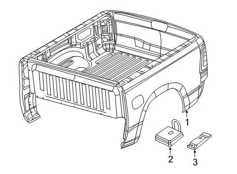 2021 Ram 3500 Box Assembly Diagram 1