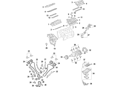 2014 Dodge Durango ADAPTER-ENGINE OIL FILTER Diagram for 68596317AB