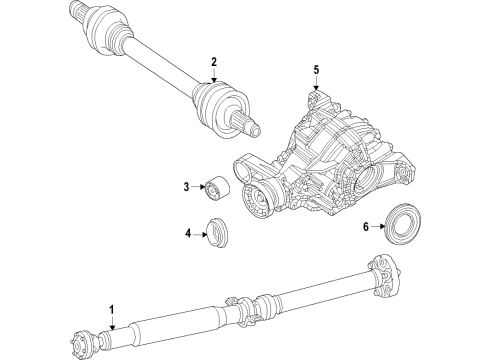 2023 Jeep Grand Cherokee L Shaft-Drive Diagram for 68459664AC