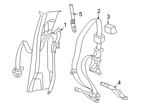 2022 Ram 1500 Classic Seat Belt Diagram 3