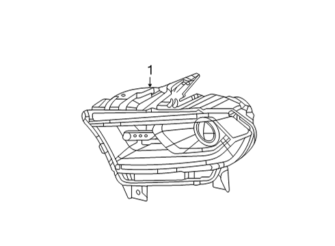 2022 Dodge Durango Headlamps Diagram 1