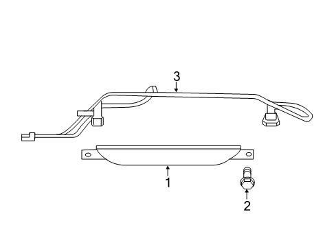 2022 Jeep Grand Cherokee WK High Mount Lamps Diagram