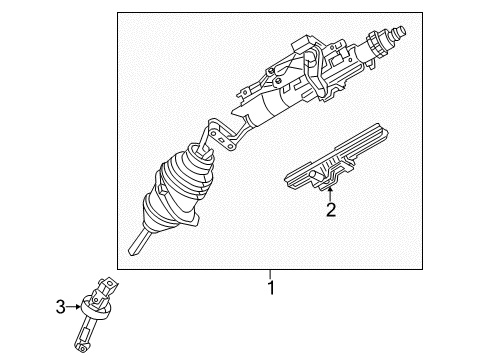 2021 Chrysler 300 Steering Column & Wheel, Steering Gear & Linkage Diagram 2