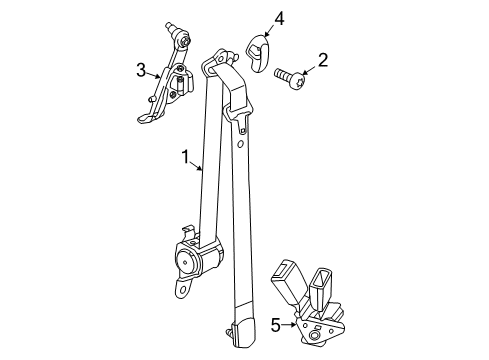 2022 Chrysler Pacifica Seat Belt Diagram 1