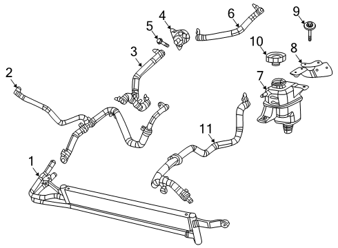 2022 Ram 1500 Radiator & Components Diagram 2