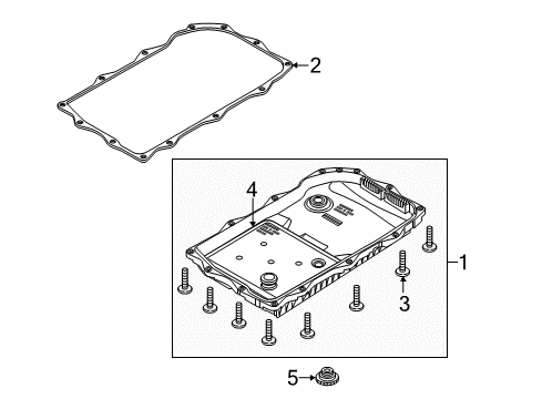 2017 Dodge Challenger TRANSMISSION Diagram for 68261587AB