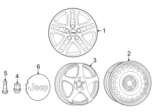 2022 Jeep Grand Cherokee Wheels Diagram 1