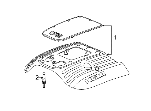 2019 Jeep Grand Cherokee ENGINE Diagram for 53034225AE