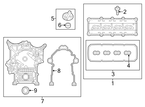 2023 Chrysler 300 Valve & Timing Covers Diagram 1