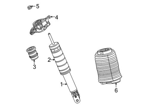 2022 Jeep Grand Cherokee L Shocks & Components - Rear Diagram 2