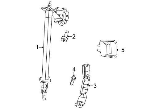 2022 Dodge Durango Seat Belt Diagram 3