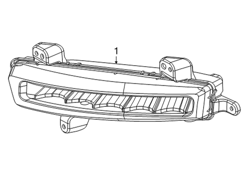 2022 Jeep Wagoneer Lamp-Front Fog Diagram for 68425741AB