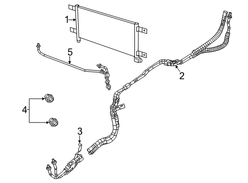 2019 Ram 3500 COOLER-TRANSMISSION OIL Diagram for 68322494AD