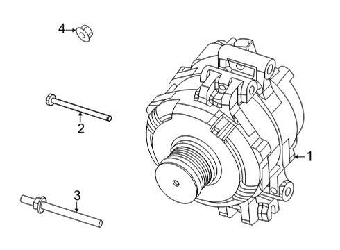 2021 Ram 1500 Generator-Engine Diagram for 68329852AE