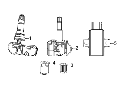 2022 Dodge Durango Sensor-Tire Pressure Diagram for 68443470AB