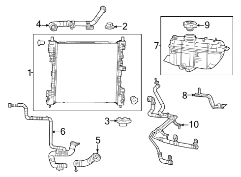 2024 Jeep Grand Cherokee HOSE-RADIATOR OUTLET Diagram for 68381461AB