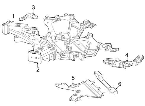 2024 Jeep Grand Cherokee Suspension Mounting - Front Diagram 1