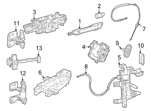 2024 Jeep Grand Cherokee EXTERIOR DOOR Diagram for 6XA89WFJAD