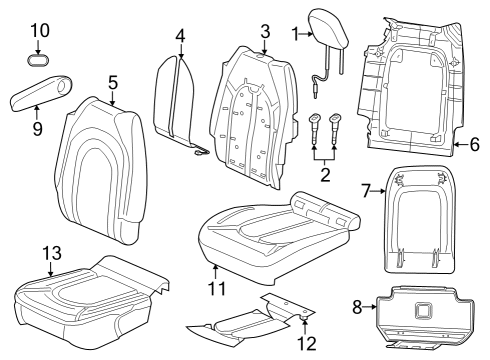 2021 Chrysler Voyager Second Row Seats Diagram 4