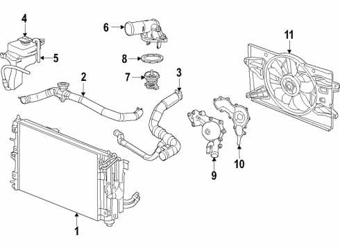 2016 Chrysler 200 WATER Diagram for 68111624AG