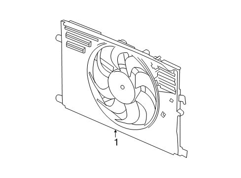 2021 Ram ProMaster City Cooling System, Radiator, Water Pump, Cooling Fan Diagram 1