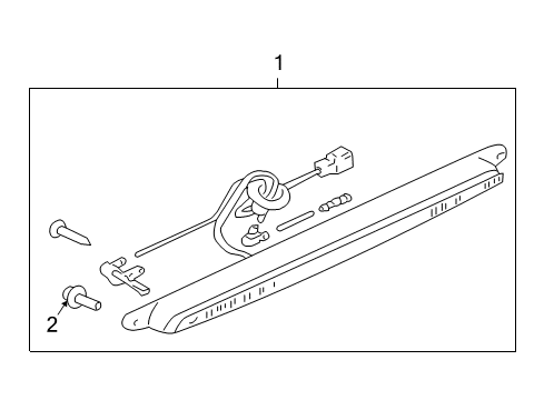 Lamp-High Mounted Stop Diagram for MR971537