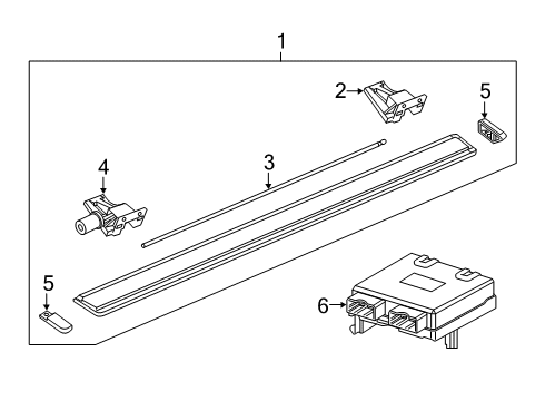 2021 Ram 2500 Running Board Diagram 1