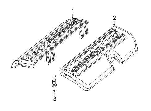 2023 Dodge Charger Engine Appearance Cover Diagram 3