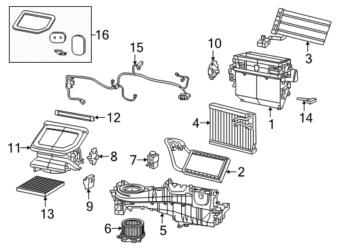 2021 Jeep Wrangler CABIN AIR Diagram for 68535621AA