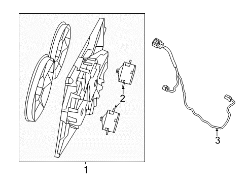 2022 Chrysler 300 Cooling System, Radiator, Water Pump, Cooling Fan Diagram 2