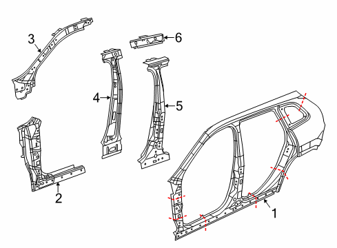 2023 Jeep Cherokee Uniside Diagram