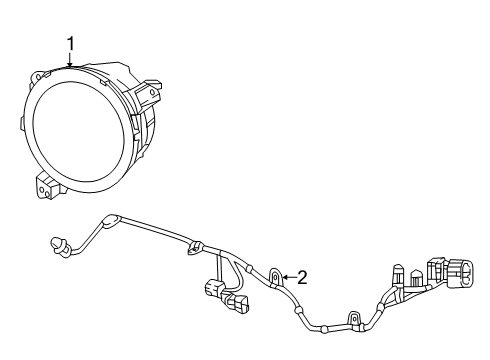 2022 Jeep Gladiator Headlamps Diagram 2