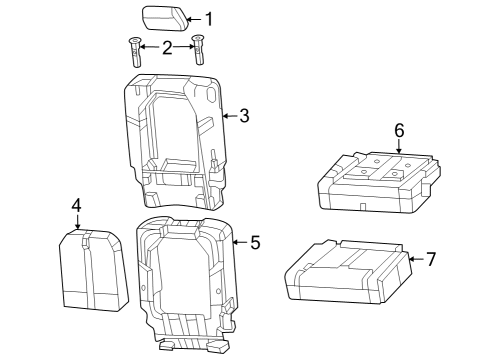 2024 Jeep Grand Wagoneer L Second Row Seats Diagram 1