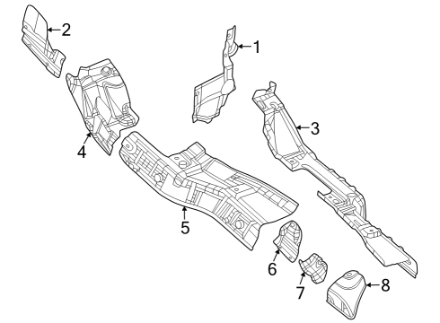 2022 Dodge Durango Heat Shields Diagram 3