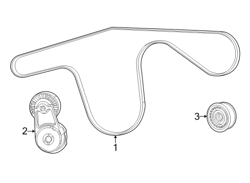 2022 Jeep Grand Cherokee Belts & Pulleys Diagram 2