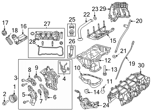 2022 Jeep Grand Cherokee WK Engine Parts Diagram